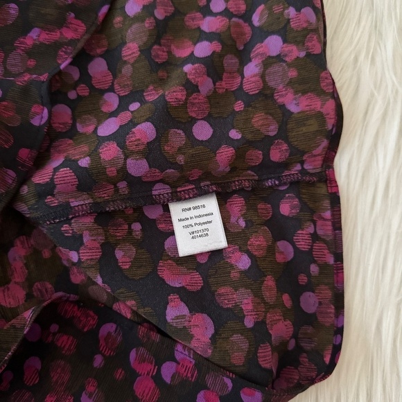 Coldwater Creek Pink Purple Dotted Print Blouse - Picture 3 of 4